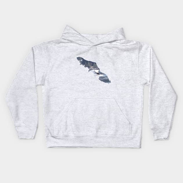 Vancouver Island Whale Kids Hoodie by MinesingCreative